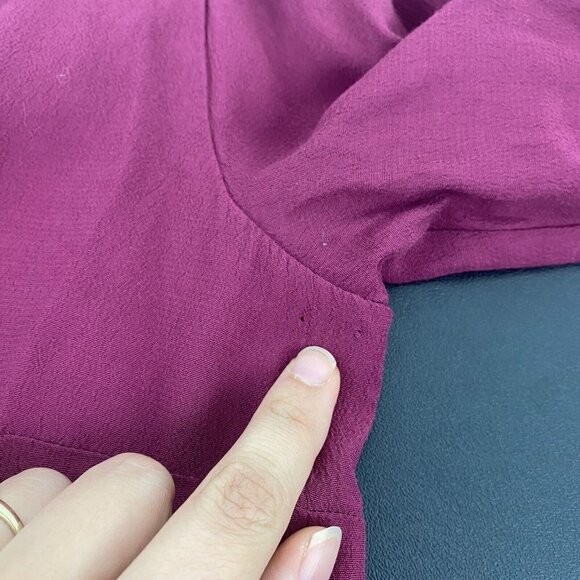 Revolve Lovers + Friends Women's Mini Dress Size S Raspberry Long Sleeve Twist - Picture 7 of 10